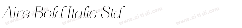 Aire Bold Italic Std字体转换